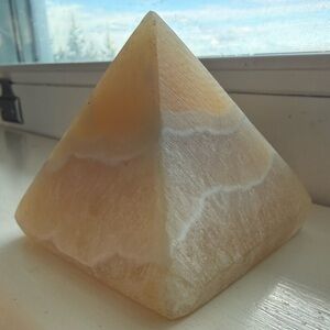 Pyramid-Shaped Stone Decor